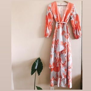 Tropical maxi dress